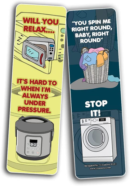 Funny Sarcastic Appliances Bookmarks (5-Sets X 6 Cards)