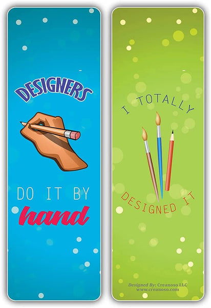 I am a Designer Bookmarks (2-Sets X 6 Cards)
