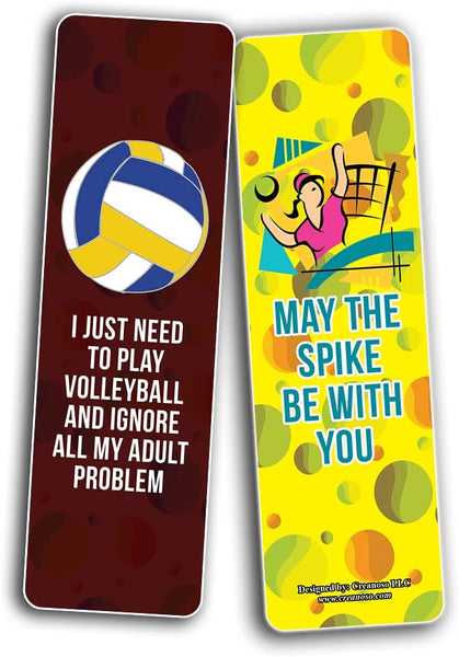 Funny Funny Volleyball Bookmarks (10-Sets X 6 Cards)