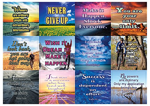 Creanoso Soccer Success Motivational Stickers - 20 Sheets â€“ Unique Sticker Cards for Successful Team and Self â€“ Great Sticky Notes for Men, Women, Teens - Great to Stick on any Surfaces â€“ Wall Decor