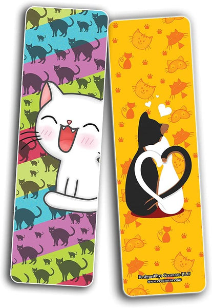 Cat Designs Bookmarks (2-Sets X 6 Cards)
