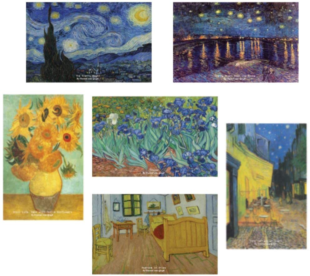 Creanoso Claude Monet Famous Paintings Postcards (30 Packs) - Unique Greeting Card Designs - Premium Gift Card Gift Tokens for Family and Friends â€“ Cool Giveaways