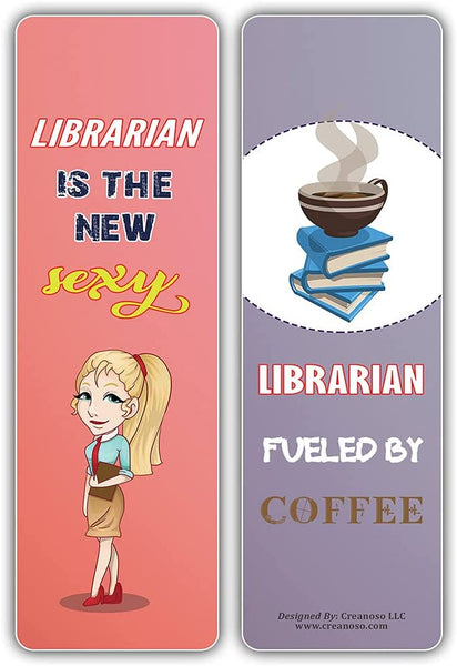 I am a Librarian Bookmarks (2-Sets X 6 Cards)