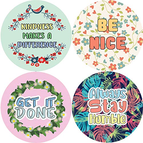 Creanoso Affirmation Stickers - Happiness Kindness Success (10-Sheet) - Stocking Stuffers Premium Quality Gift Ideas for Children, Teens, & Adults - Corporate Giveaways & Party Favors