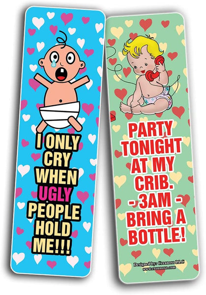 Funny Babies Bookmarks (10-Sets X 6 Cards)