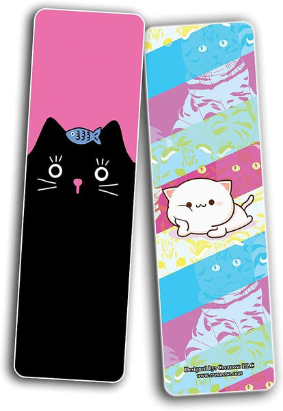 Cat Designs Bookmarks (2-Sets X 6 Cards)