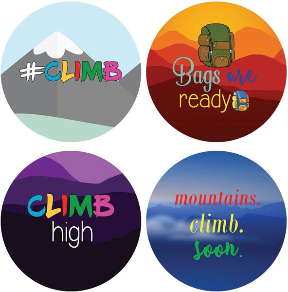 Creanoso I Miss Climbing Stickers (5-Sheet) â€“ Sticker Card Giveaways for Climbers â€“ Awesome Stocking Stuffers Gifts for Boys & Girls â€“ Home Rewards Incentives â€“ Decal DÃ©cor â€“ Sport Stickies