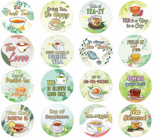 Cute Tea Lovers Stickers (5 Sets X 16 Designs)