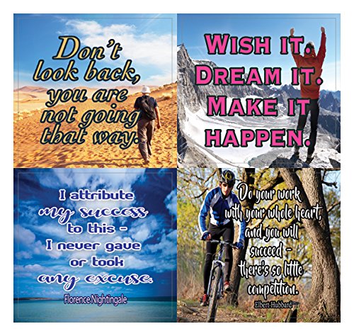 Creanoso Soccer Success Motivational Stickers - 20 Sheets â€“ Unique Sticker Cards for Successful Team and Self â€“ Great Sticky Notes for Men, Women, Teens - Great to Stick on any Surfaces â€“ Wall Decor