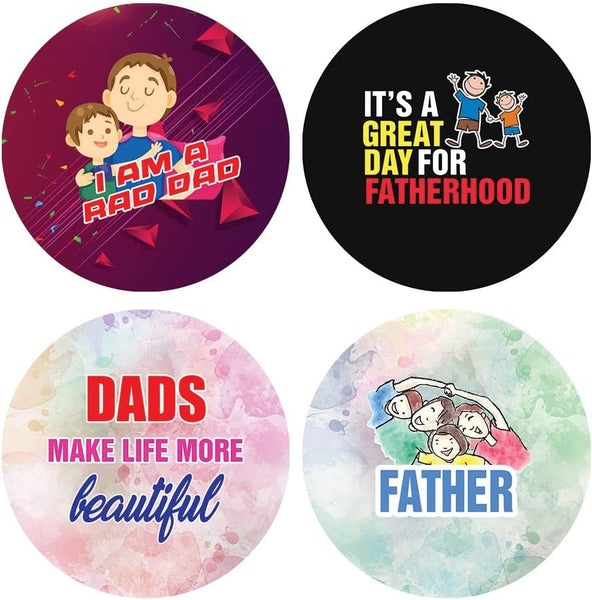 Creanoso I Am A Great Father Stickers (10 Sets X 16 Designs) â€“ Sticker Card Giveaways for Fathers â€“ Awesome Stocking Stuffers Gifts for Parents and Fathers