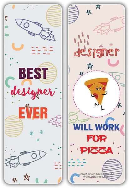 I am a Designer Bookmarks (2-Sets X 6 Cards)