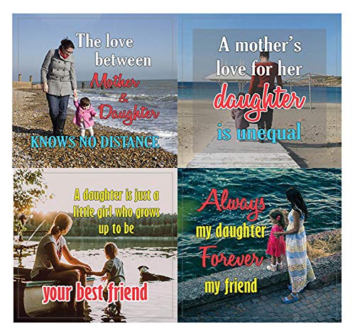 Creanoso Mother and Daughter Sayings Quote Stickers (20-Sheet) â€“ Cool Wall Art Decal Sticker Card Set - Inspirational Sayings Gift Token â€“ Stocking Stuffers Gifts for Mother & Daughters, Moms, Mommies