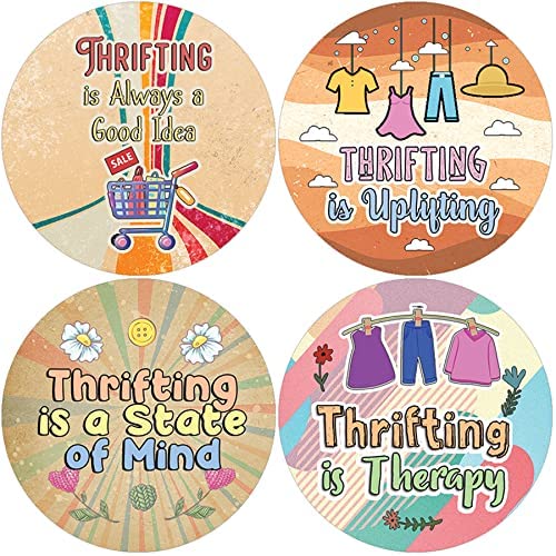 Creanoso Funny Thrifting Quotes Stickers (20 Sets X 16 Designs) â€“ Sticker Card Giveaways for Kids â€“ Awesome Stocking Stuffers Gifts for Boys & Girls â€“ Classroom Home Rewards Enticements