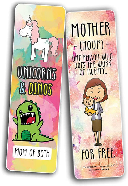 Funny Mom Quotes Collections bookmarks (2-Sets X 6 Cards)