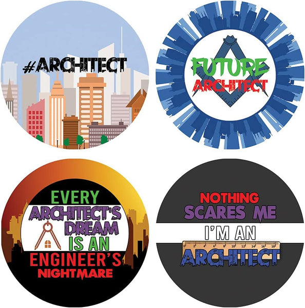 I am a Architect Stickers (5 Sets X 16 Designs)
