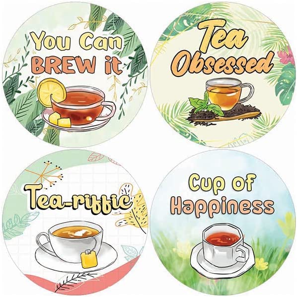 Cute Tea Lovers Stickers (5 Sets X 16 Designs)