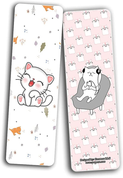 Cat Designs Bookmarks (2-Sets X 6 Cards)