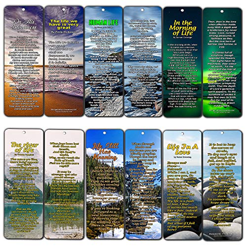 Famous Classical Short Poems Bookmarks Series 3 - Life (30-Pack)