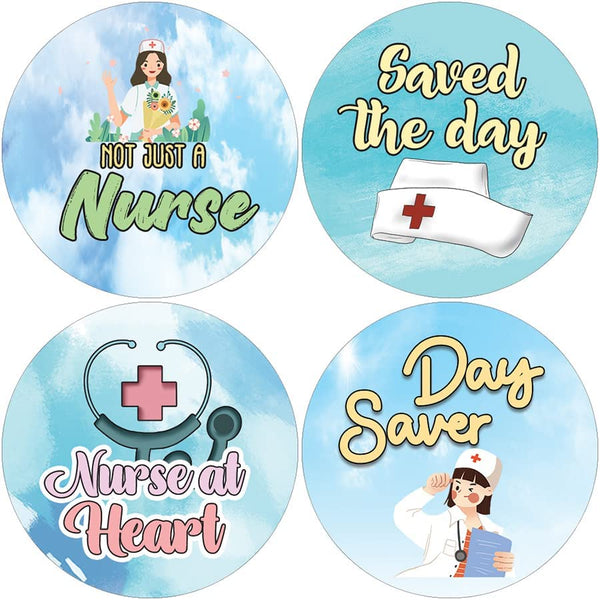 Nurses Health Care Hero Stickers (10 Set X 16 Designs)