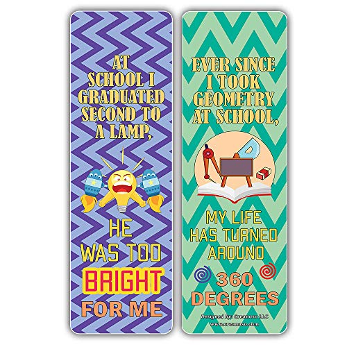 Creanoso Funny One Liners Jokes School Bookmarks Series 2 (60-Pack) ÃƒÂ¢Ã¢â€šÂ¬Ã¢â‚¬Å“ Unique Stocking Stuffers Gifts for Men, Women, Unisex Adults ÃƒÂ¢Ã¢â€šÂ¬Ã¢â‚¬Å“ Cool Book Page Clippers Collection Set ÃƒÂ¢Ã¢â€šÂ¬Ã¢â‚¬Å“ Awesome Giveaways
