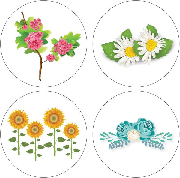 Creanoso Inspiring Flower Thank You Stickers (20-Sheet) Ã¢â‚¬â€œ Unique Wall Art Decal DÃƒÂ©cor Sticky Cards Ã¢â‚¬â€œ Cool Thank You Gift Token Giveaways for Graduation, Thanksgiving, Wedding, Bridal Party, Birthdays