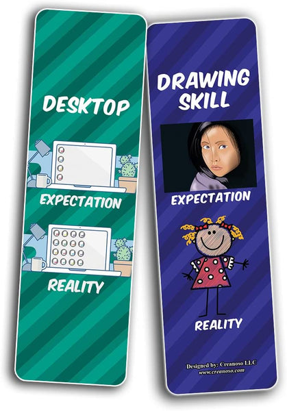 Graphic Designer - Expectation VS Reality - Bookmarks (2-Sets X 6 Cards)
