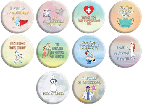 I am a Front Liner Pinback Buttons (10 Pack)