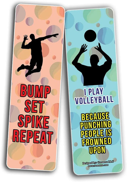 Funny Funny Volleyball Bookmarks (10-Sets X 6 Cards)