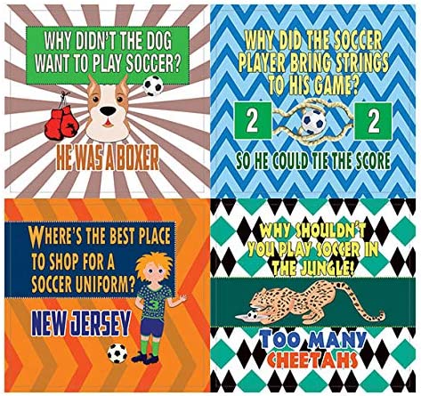Creanoso Playing Soccer Funny Sports Jokes Stickers (10-Sheet) â€“ Total 120 pcs (10 X 12pcs) Individual Small Size 2.1 x 2. Inches , Waterproof, Unique Personalized Themes Designs, Any Flat Surface DIY Decoration Art Decal for Boys & Girls, Children, Tee