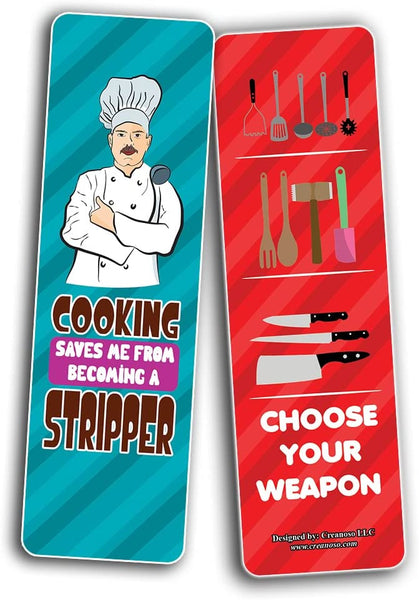 funny cooking bookmarks (2-Sets X 6 Cards)
