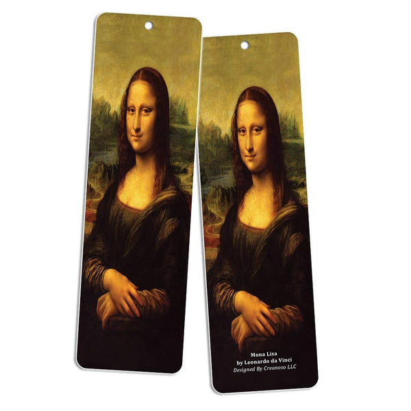 Creanoso Famous Art Bookmarks (12-Pack) - Famous Painting Collection Pack - Great Gift Ideas