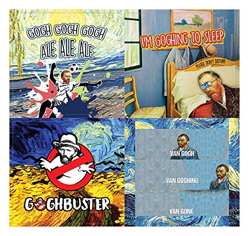 Creanoso Obsessed with Van Gogh Stickers Series 1 (10-Sheet) â€“ Total 120 pcs (10 X 12pcs) Individual Small Size 2.1 x 2. Inches , Waterproof, Unique Personalized Themes Designs, Any Flat Surface DIY Decoration Art Decal for Boys & Girls, Children, Teens