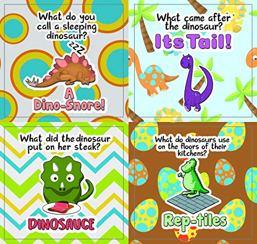 Creanoso Funny Dinosaurs Humor Stickers (20-Sheet) - Premium Quality Gift Ideas for Children, Teens, & Adults for All Occasions - Stocking Stuffers Party Favor & Giveaways