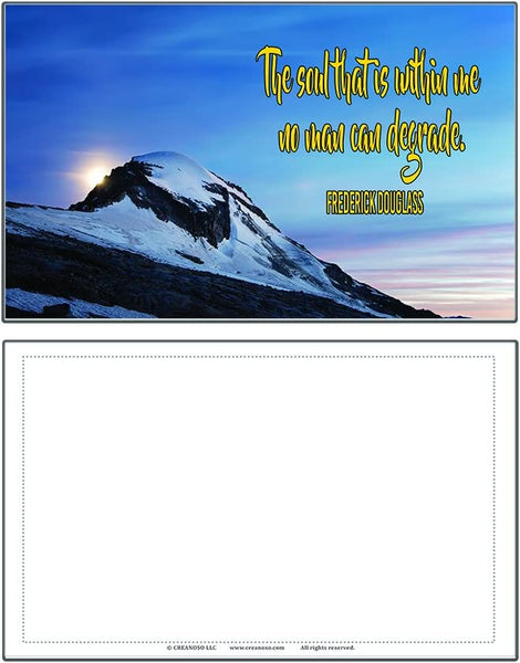 Creanoso Inspirational Quotes Stay Strong Theme Postcards (60 Pack)- Positive Affirmation Sayings Cards - Encouragement Gifts - for Men Women Adults Teens Kids Entrepreneur Family Friends