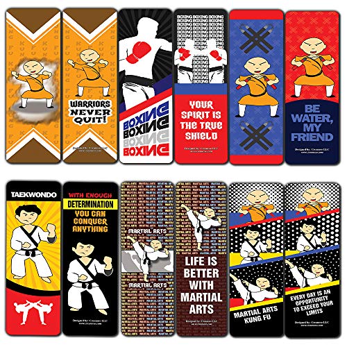 Martial Arts Kung Fu Cards (30-Pack) Ã¢â‚¬â€œ Premium Gift Token Giveaways for Boys & Girls, Men, Women, Adults Ã¢â‚¬â€œ Cool Stocking Stuffers Book Page Clippers Collection Set Ã¢â‚¬â€œ Awesome Book Page Binders