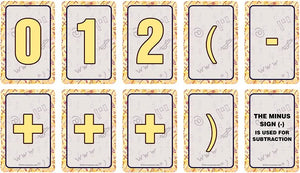 Numbers Learning Cards (4-Deck X 54 Cards)