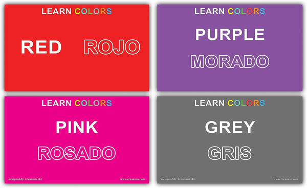 Creanoso Spanish Vocabulary Learning Flash Cards (120-Pack) Ã¢â‚¬â€œ Unique Educational Cards Gift Set Ã¢â‚¬â€œ Great Stocking Stuffers Gift Ã¢â‚¬â€œ Premium Gift Set for Kids, Boys, Girls, Teens Ã¢â‚¬â€œ Spanish Speaking