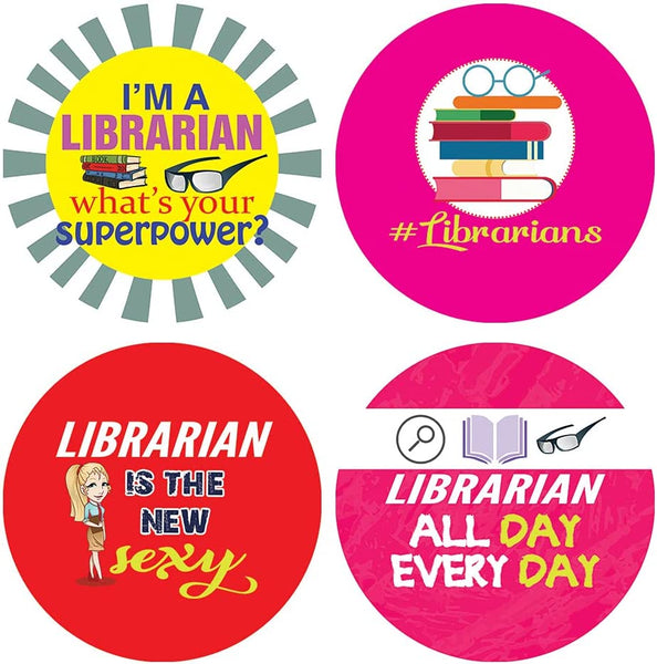 I am a Librarian Stickers (5-Sets X 16 Cards)