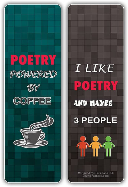 I am a Poet Bookmarks (2-Sets X 6 Cards)
