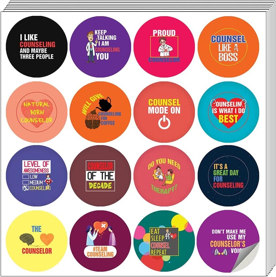 I am a Counselor Stickers (5 Sets X 16 Designs)