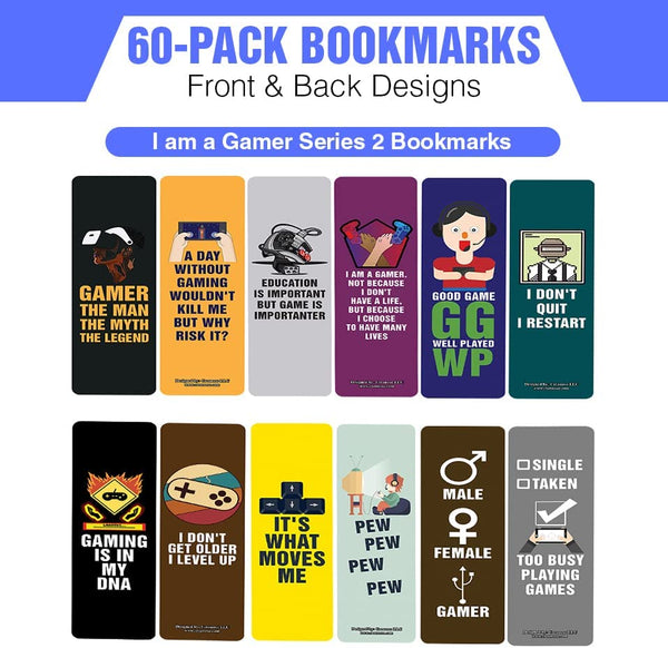 I am a Gamer Series 2 Bookmarks (10-Sets X 6 Cards)