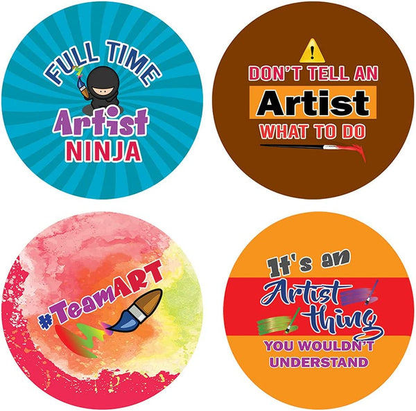 I am an Artist Stickers (5 Sets X 16 Designs)