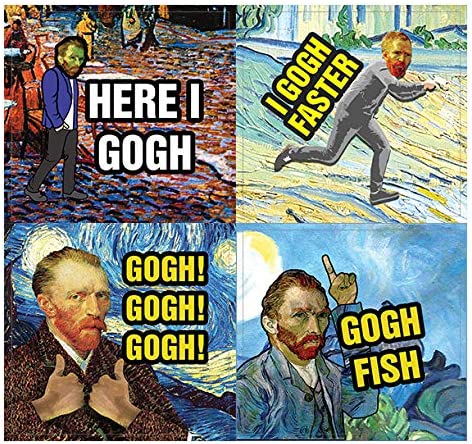 Funny Stickers - Obsessed with Van Gogh Stickers Series 6(20-Sheet)