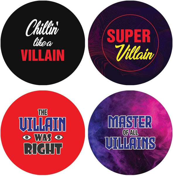 Funny Villainous Sayings Stickers (10 Sets X 16 Designs)
