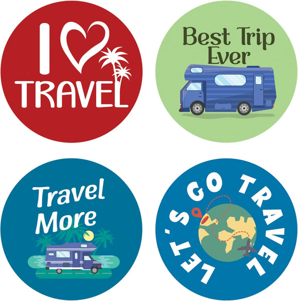 Creanoso Travel Goals Sticker (20 Sets X 16 Designs) â€“ Sticker Card Giveaways for Kids â€“ Awesome Stocking Stuffers Gifts for Boys & Girls â€“ Classroom Home Rewards Enticements