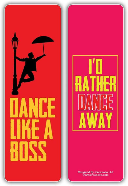 Creanoso I am a Dancer Bookmarks (5-Sets X 6 Cards) â€“ Daily Inspirational Card Set â€“ Interesting Book Page Clippers â€“ Great Gifts for Adults and Teens