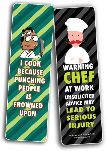funny cooking bookmarks (2-Sets X 6 Cards)
