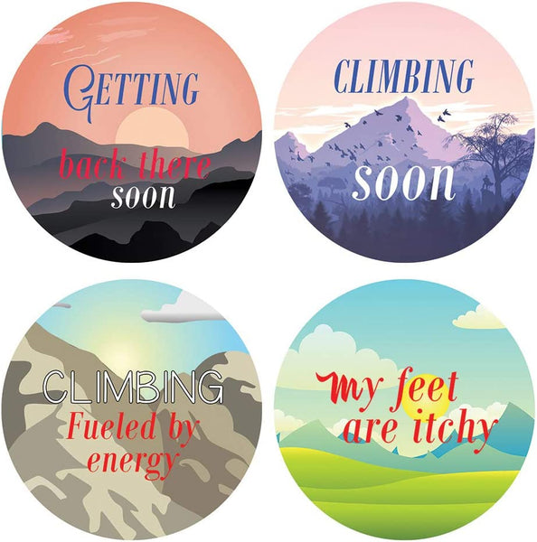 Creanoso I Miss Climbing Stickers (5-Sheet) â€“ Sticker Card Giveaways for Climbers â€“ Awesome Stocking Stuffers Gifts for Boys & Girls â€“ Home Rewards Incentives â€“ Decal DÃ©cor â€“ Sport Stickies
