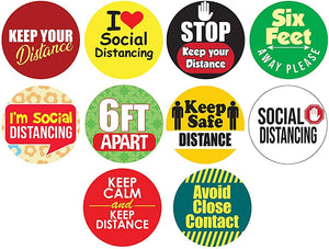 Keep Your Distance Pinback Buttons (10 Pack)