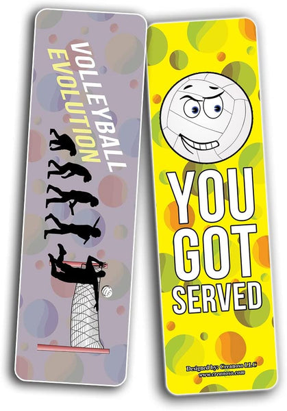 Funny Funny Volleyball Bookmarks (10-Sets X 6 Cards)